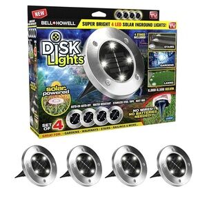 NEW!! 8 BOXES Bell + Howell Disk Lights (Set of 4 in each box)